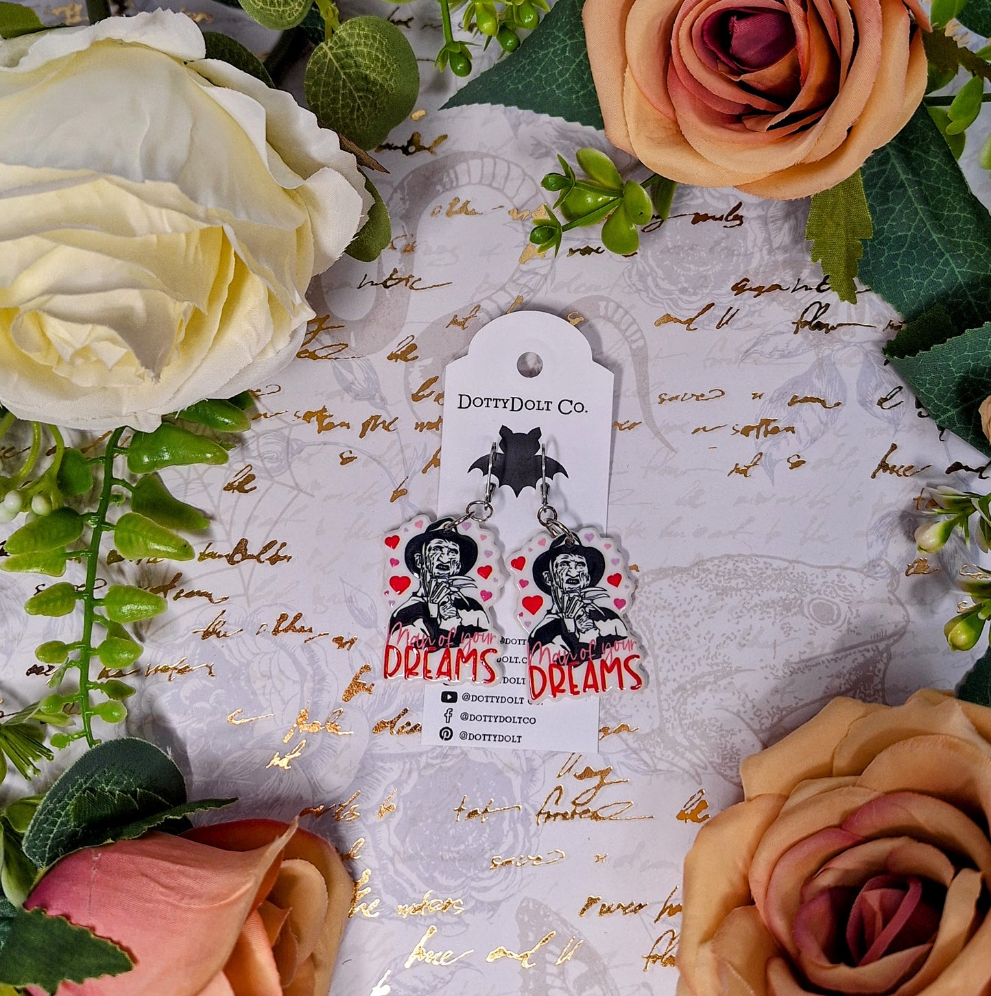 "Man of Your Dreams" - Horror Icon Earrings