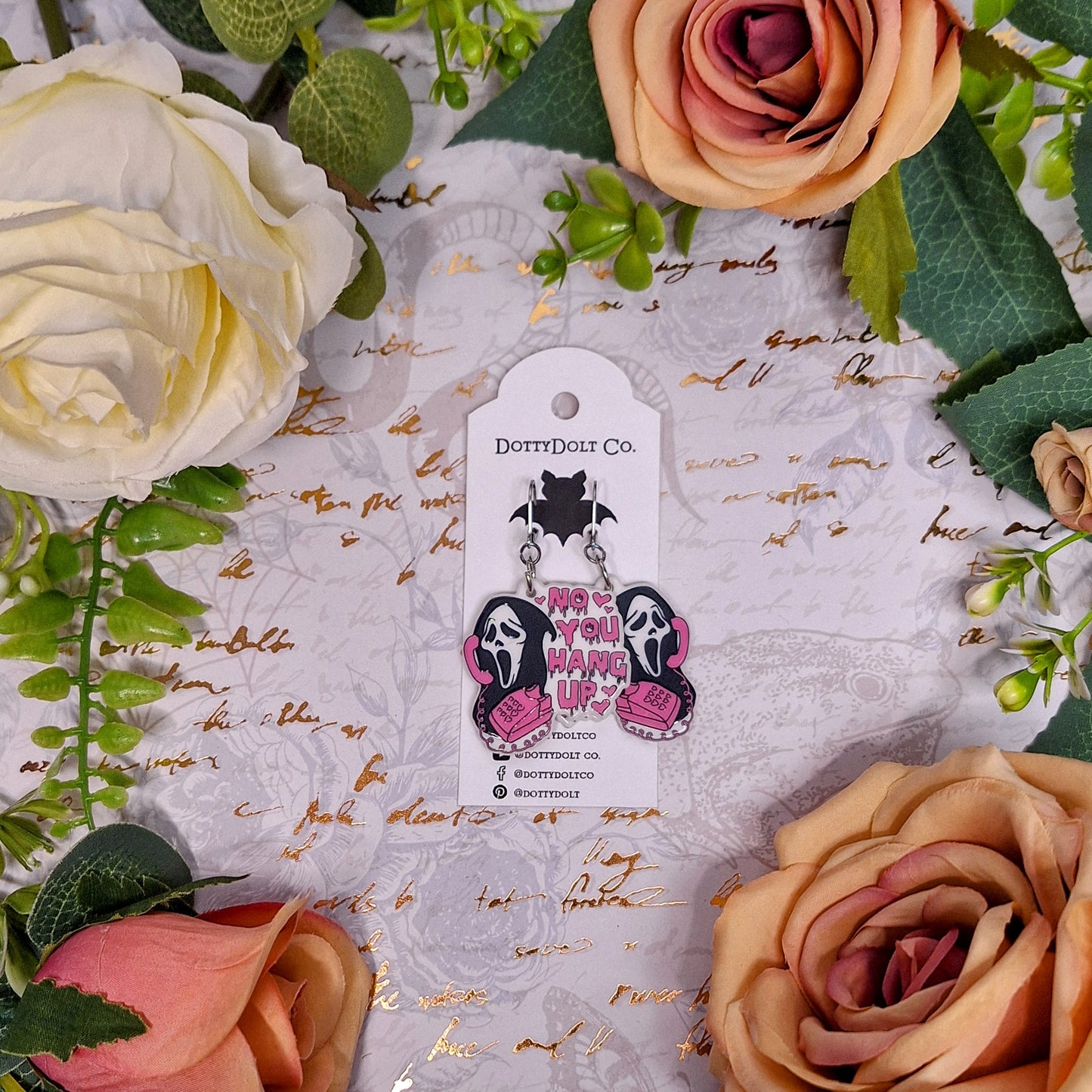 "No...You Hang Up" - Horror Icon Earrings