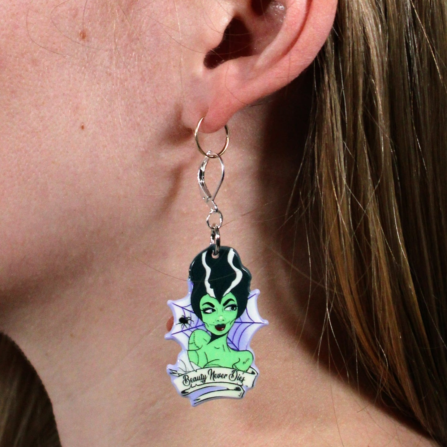 "Beauty Never Dies" - Horror Icon Earrings