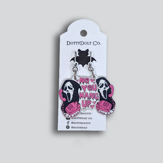 "No...You Hang Up" - Horror Icon Earrings