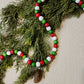 "Festive Classic" - 9ft. Wood Bead Garland