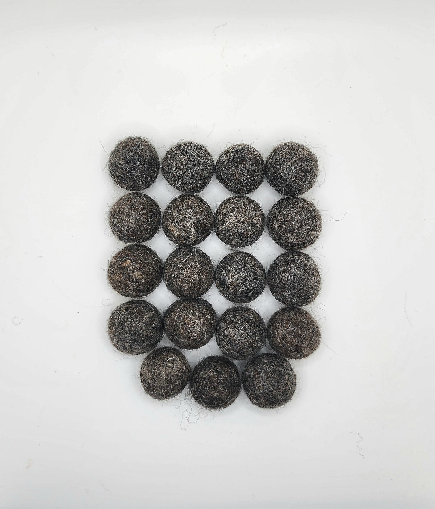 Wolf Grey - Wool Felt Balls