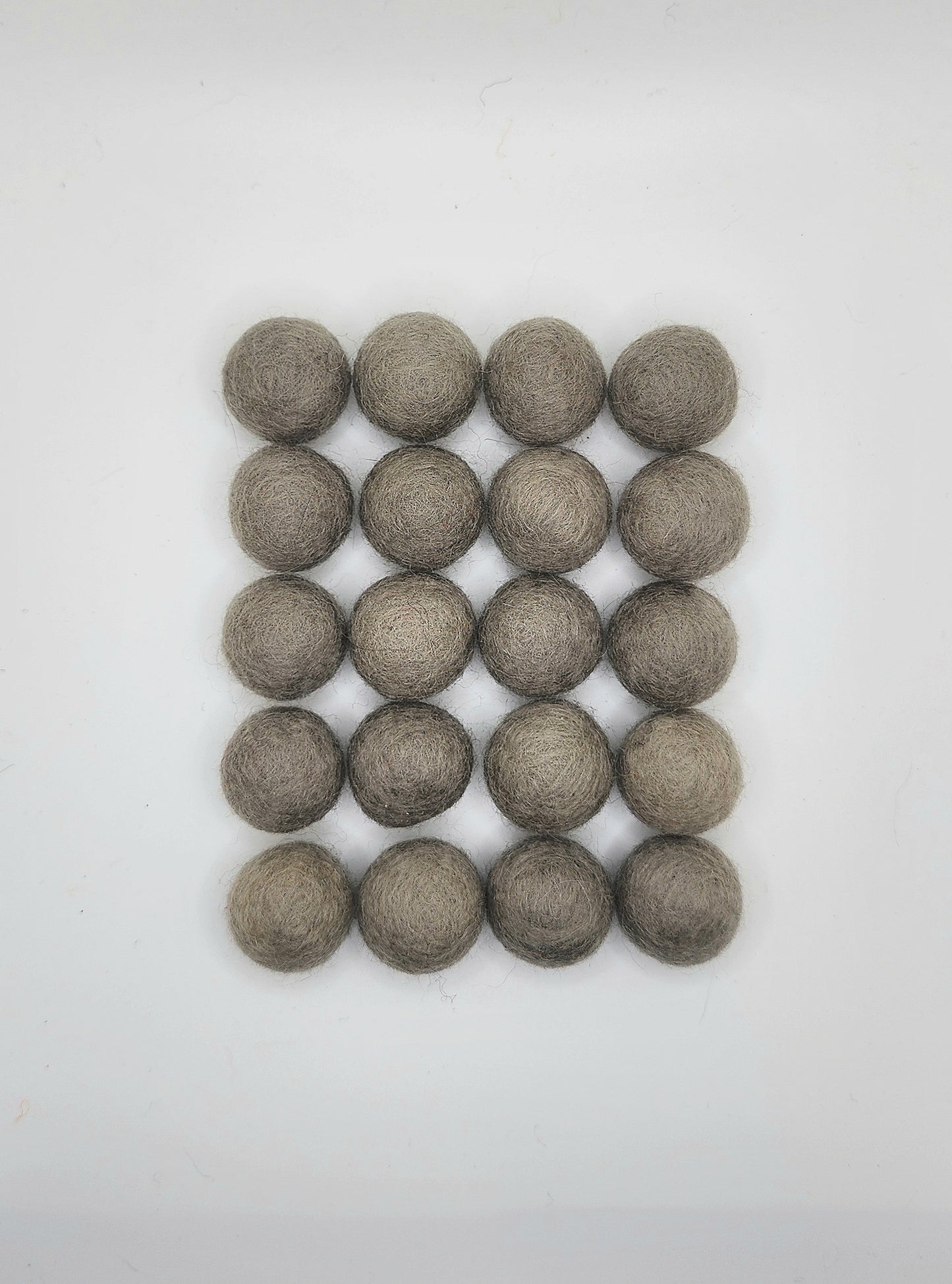 Taupe - Wool Felt Balls