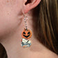 "Pumpkin Beauty Queen" - Horror Icon Earrings