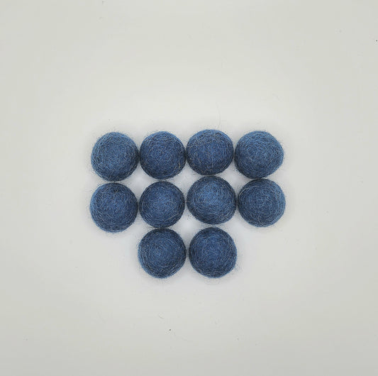 Chambray - Wool Felt Balls