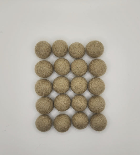 Camel - Wool Felt Balls