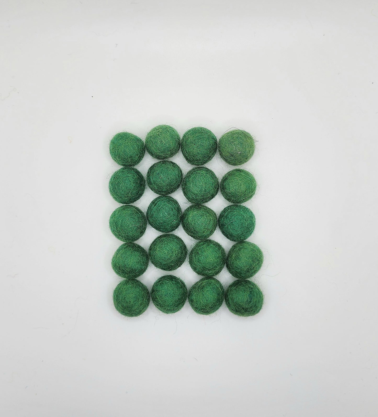 Green - Wool Felt Balls