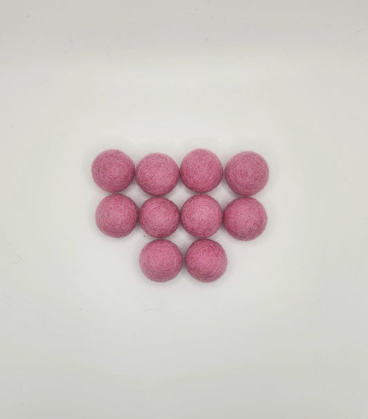 Rose - Wool Felt Balls