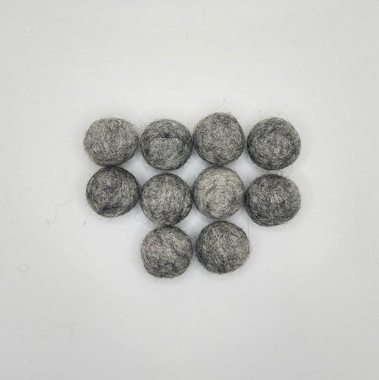 Smoke - Wool Felt Balls