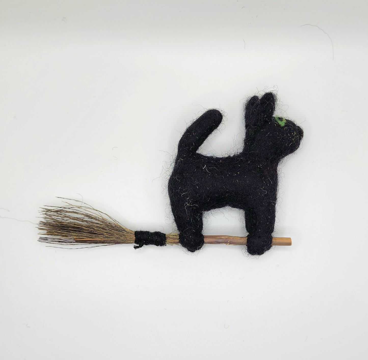 "Broomstick Black Cat"