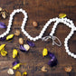"White and Silver Bells" - 9ft. Wood Bead Garland